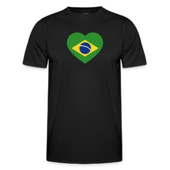 Brazil Brazil shirt Brazilian Rio de Janeirao - Men's Functional T-Shirt - black - Front - AI Model Male 178 dark (178cm)