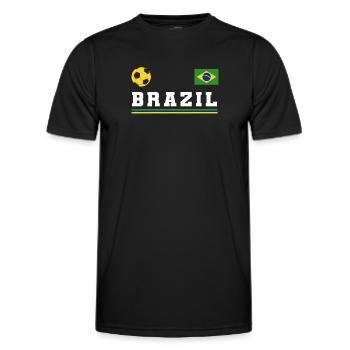 Brésil Brésil Maillot brésilien Rio de Janeiro - T-shirt sport Homme - noir - Devant - AI Model Male 178 dark (178cm)