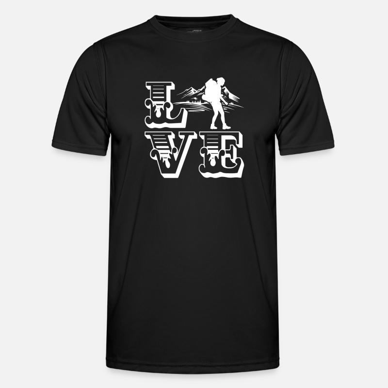 Backpacking Love Backpacking - Men's Functional T-Shirt - black