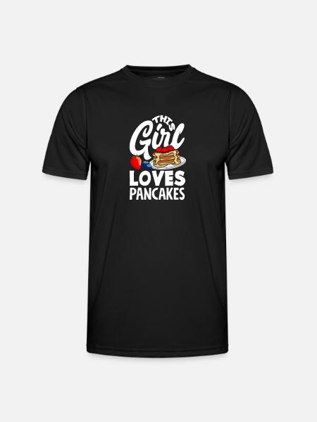 Funny Pancake Lover Gift - Men's Functional T-Shirt - black