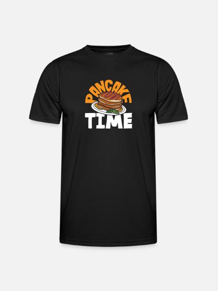Funny Pancake Lover Gift - Men's Functional T-Shirt - black