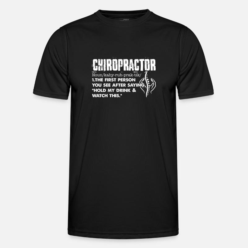 Chiropractor Definition - Men's Functional T-Shirt - black