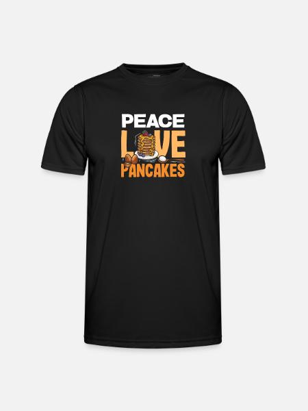 Funny Pancake Lover Gift - Men's Functional T-Shirt - black