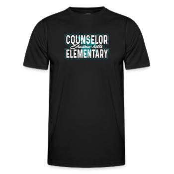 School Counselor Shadow Hills Elementary - Men's Functional T-Shirt - black - Front - AI Model Male 178 dark (178cm)