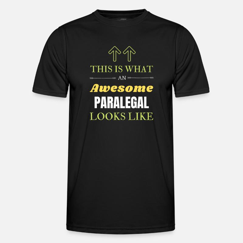 So sieht ein großartiger Rechtsanwaltsfachangestellter aus - Männer Funktions-T-Shirt - Schwarz