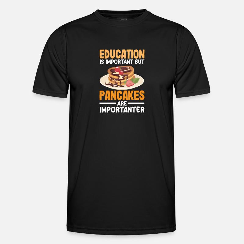 Funny Pancake Lover Gift - Men's Functional T-Shirt - black