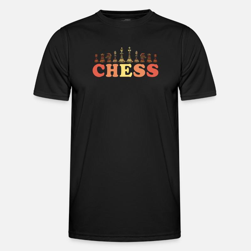 Board Game Checkmate Chessboard Chess - Men's Functional T-Shirt - black