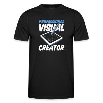 Designers - Men's Functional T-Shirt - black - Front - AI Model Male 178 dark (178cm)