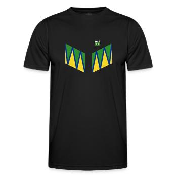 Brazil Brazil shirt Brazilian Rio de Janeirao - Men's Functional T-Shirt - black - Front - AI Model Male 178 dark (178cm)