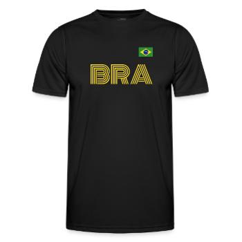 Brésil Brésil Maillot brésilien Rio de Janeiro - T-shirt sport Homme - noir - Devant - AI Model Male 178 dark (178cm)