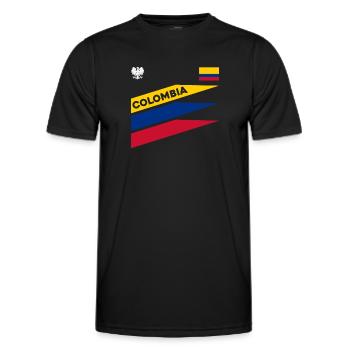 Kolumbien Colombia Medellin Urlaub Bogota Cali - Männer Funktions-T-Shirt - Schwarz - Vorne - AI Model Male 178 dark (178cm)