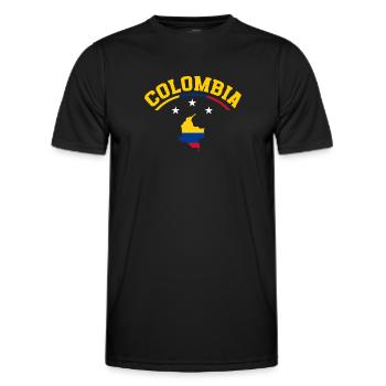 Kolumbien Colombia Medellin Urlaub Bogota Cali - Männer Funktions-T-Shirt - Schwarz - Vorne - AI Model Male 178 dark (178cm)