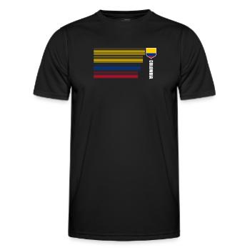 Kolumbien Colombia Medellin Urlaub Bogota Cali - Männer Funktions-T-Shirt - Schwarz - Vorne - AI Model Male 178 dark (178cm)