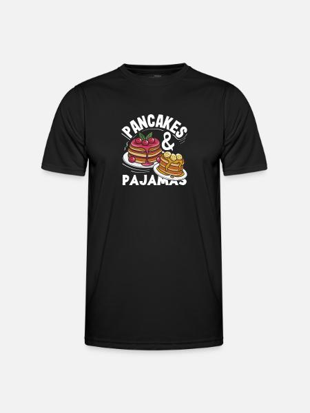 Funny Pancake Lover Gift - Men's Functional T-Shirt - black