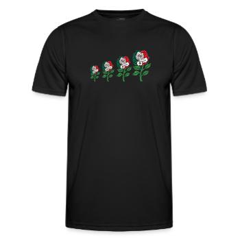 Mexiko Mexico Mexikaner Geschenk Flagge Fußball - Männer Funktions-T-Shirt - Schwarz - Vorne - AI Model Male 178 dark (178cm)