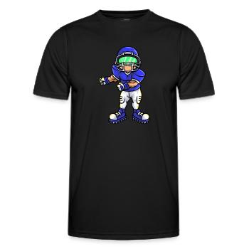 Sport Rugby Dancing Player Football - Men's Functional T-Shirt - black - Front - AI Model Male 178 dark (178cm)