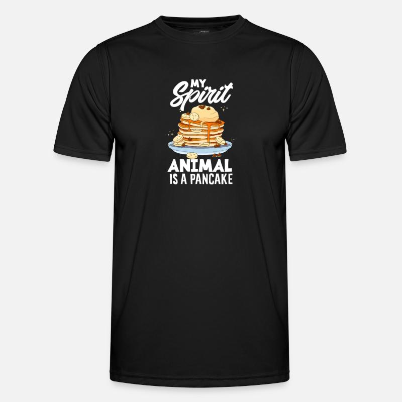 Funny Pancake Lover Gift - Men's Functional T-Shirt - black