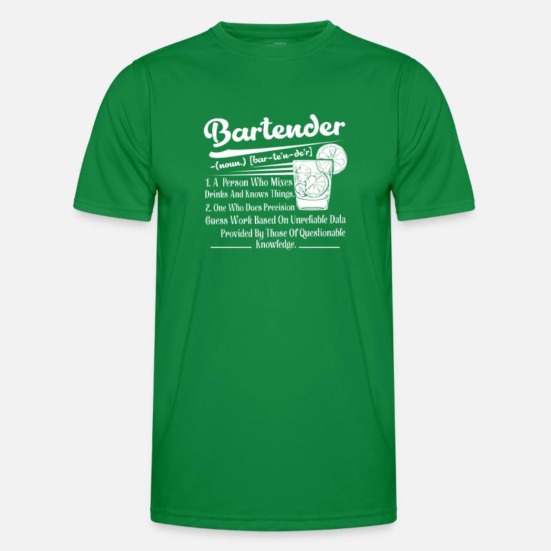 Bartender Definition Men's Functional T-Shirt