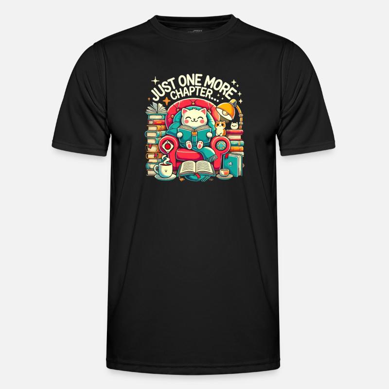 Nur noch ein Kapitel - Männer Funktions-T-Shirt - Schwarz