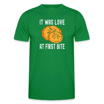 Es war Liebe auf den ersten Biss Backen - Männer Funktions-T-Shirt - Kelly Green - Vorne - AI Model Male 178 dark (178cm)