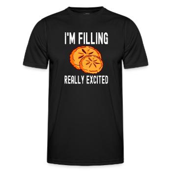 Patissier Ich fülle aufgeregtes Backen - Männer Funktions-T-Shirt - Schwarz - Vorne - AI Model Male 178 dark (178cm)