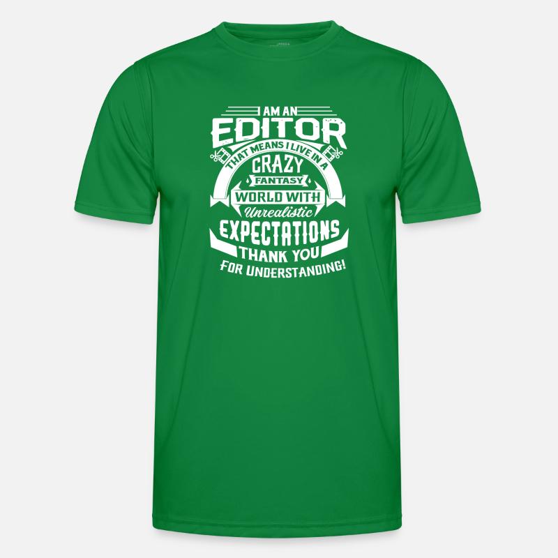 Editor I Am An Editor Men's Functional T-Shirt