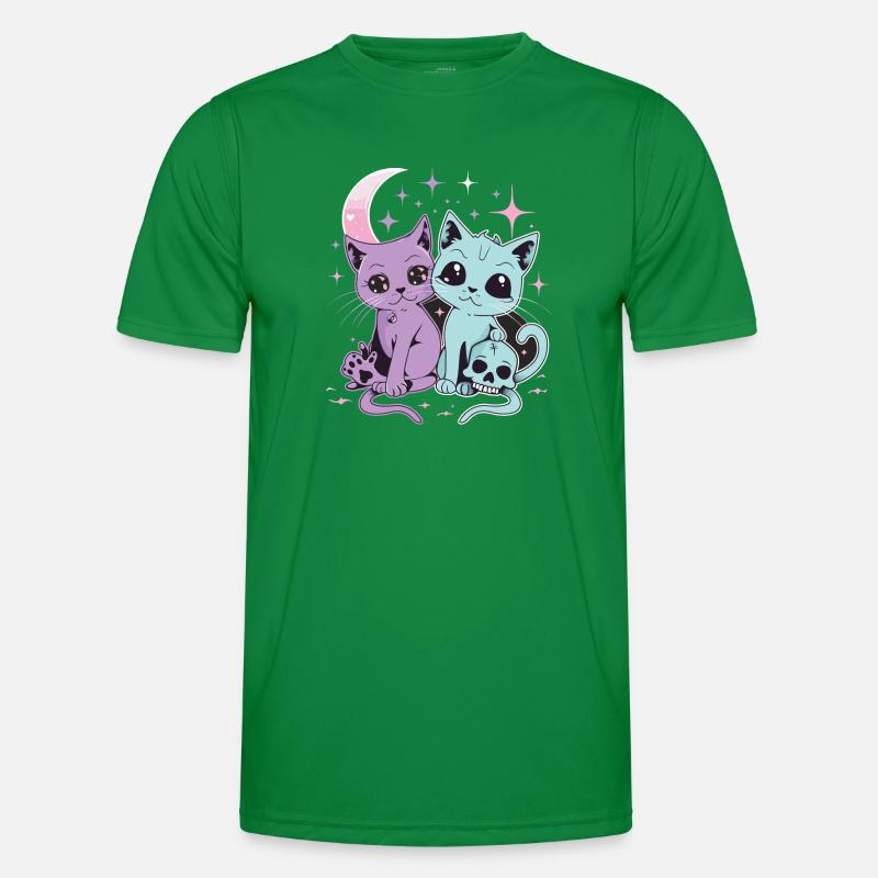 Kawaii Cat Pastel Goth Devilish Men's Functional T-Shirt