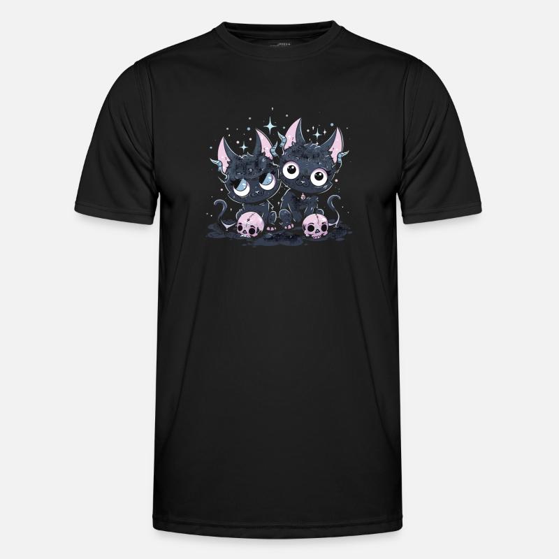 Kawaii Cat Pastel Goth Devilish Men's Functional T-Shirt