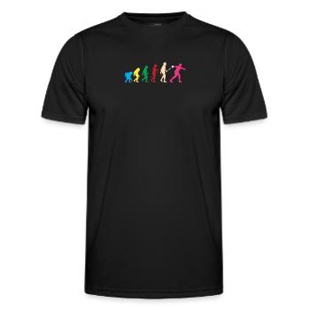 Lancer du disque Athlète Cadeau d’athlète - T-shirt sport Homme - noir - Devant - AI Model Male 178 dark (178cm)