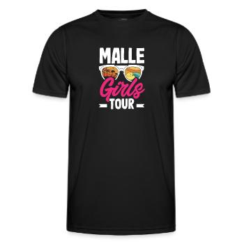 Mallorca Party Crew Mallorca Holidays - Men's Functional T-Shirt - black - Front - AI Model Male 178 dark (178cm)