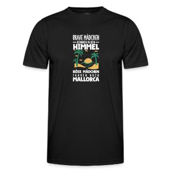 Mallorca Party Crew Mallorca Holidays - Men's Functional T-Shirt - black - Front - AI Model Male 178 dark (178cm)
