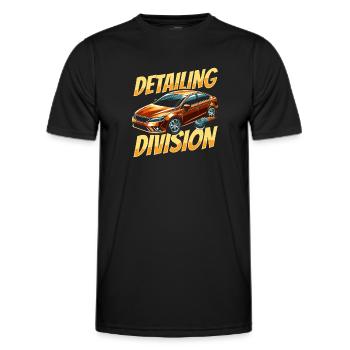 Équipe d’esthétique automobile - T-shirt sport Homme - noir - Devant - AI Model Male 178 dark (178cm)