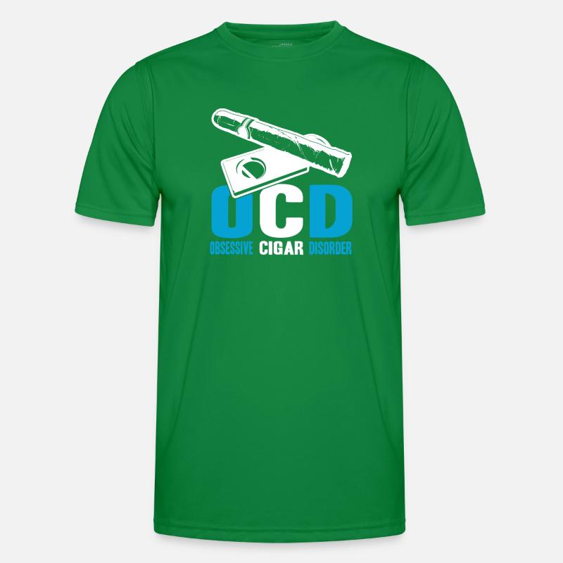 Cigar Smoking Obsessive Cigar Disorder Men's Functional T-Shirt