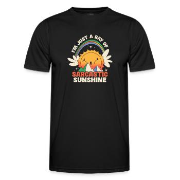 Ich Bin Nur Ein Strahl Von Sarkastischem - Männer Funktions-T-Shirt - Schwarz - Vorne - AI Model Male 178 dark (178cm)