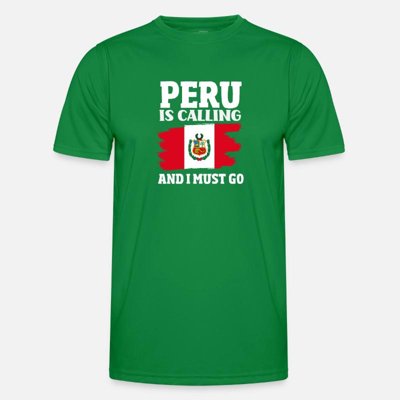 Peru Peruaner Geschenk Männer Funktions-T-Shirt