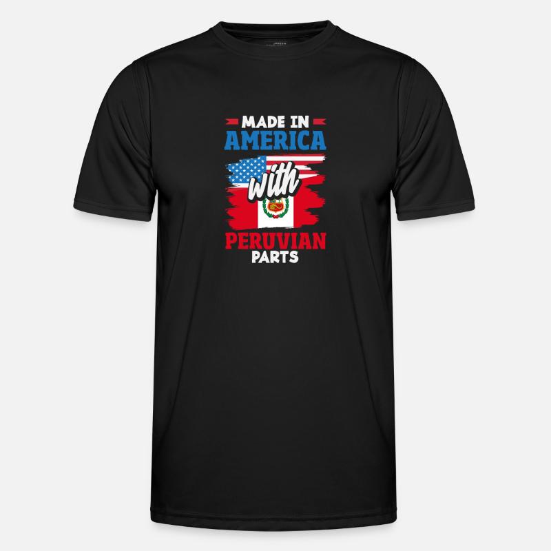 Peru Peruvian Gift - Men's Functional T-Shirt - black