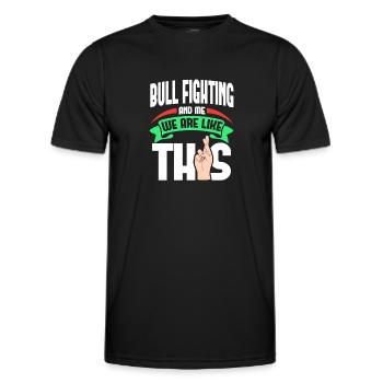 La corrida Me Me sont comme - T-shirt sport Homme - noir - Devant - AI Model Male 178 dark (178cm)