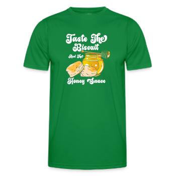 Schmecke den Keks Schmecke die Güte - Männer Funktions-T-Shirt - Kelly Green - Vorne - AI Model Male 178 dark (178cm)