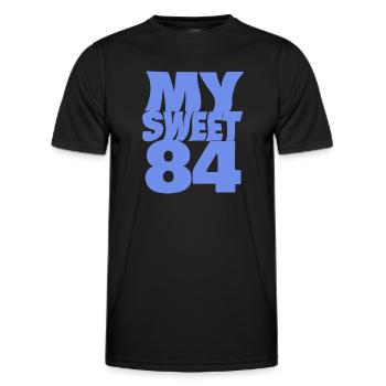 Sweet 84 - Men's Functional T-Shirt - black - Front - AI Model Male 178 dark (178cm)