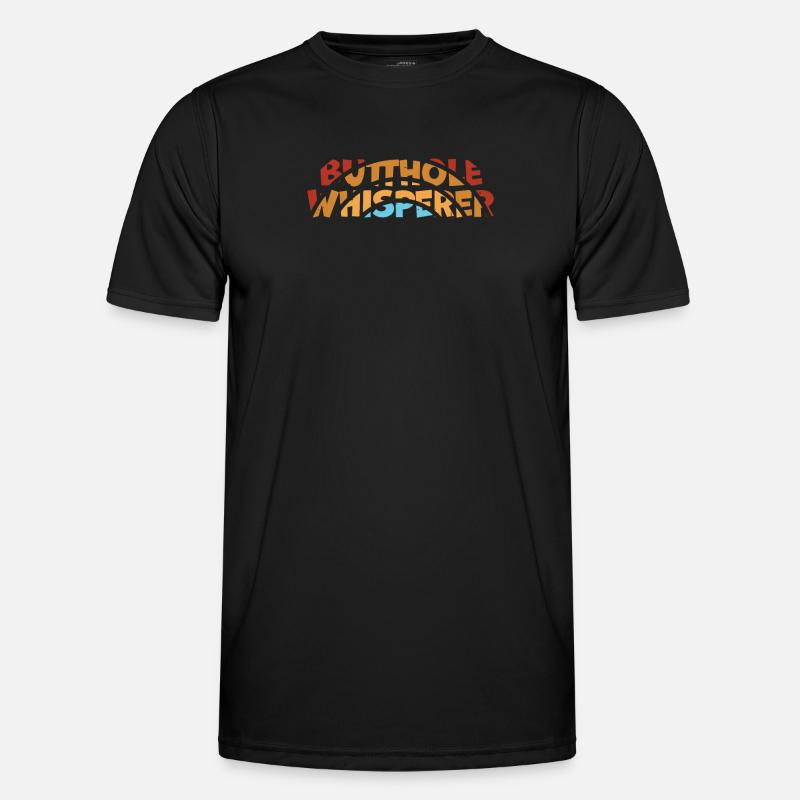 Arschloch-Flüsterer Männer Funktions-T-Shirt