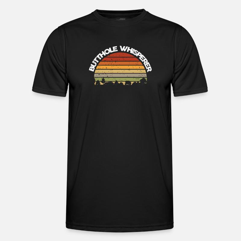 Arschloch-Flüsterer - Männer Funktions-T-Shirt - Schwarz