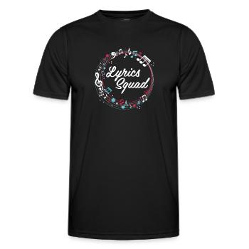 Texter Kader - Männer Funktions-T-Shirt - Schwarz - Vorne - AI Model Male 178 dark (178cm)