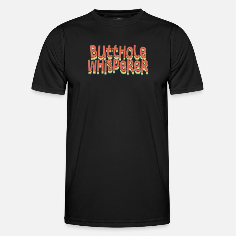 Arschloch-Flüsterer Männer Funktions-T-Shirt
