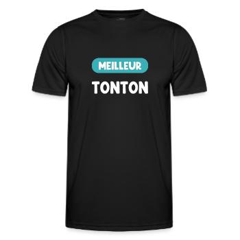 Best Uncle Gift Uncle Gift Uncle - Men's Functional T-Shirt - black - Front - AI Model Male 178 dark (178cm)