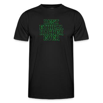 Cybersicherheitsexpertise von ethischen Hackern - Männer Funktions-T-Shirt - Schwarz - Vorne - AI Model Male 178 dark (178cm)