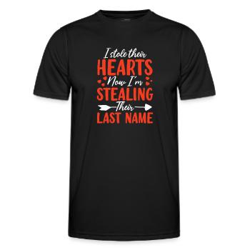 Lustiger Adoptions-Gotcha Adoption von Pflegefamilien - Männer Funktions-T-Shirt - Schwarz - Vorne - AI Model Male 178 dark (178cm)