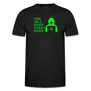 Cybersicherheitsexpertise von ethischen Hackern - Männer Funktions-T-Shirt - Schwarz - Vorne - AI Model Male 178 dark (178cm)