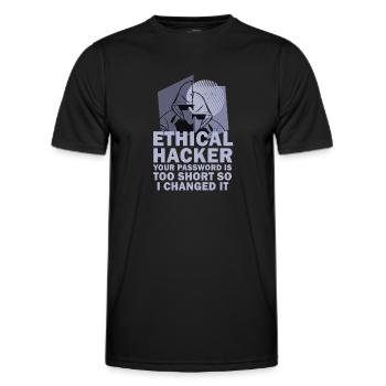 Cybersicherheitsexpertise von ethischen Hackern - Männer Funktions-T-Shirt - Schwarz - Vorne - AI Model Male 178 dark (178cm)