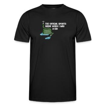 Der Offizielle Sportdrink Meiner Kindheit – - Männer Funktions-T-Shirt - Schwarz - Vorne - AI Model Male 178 dark (178cm)