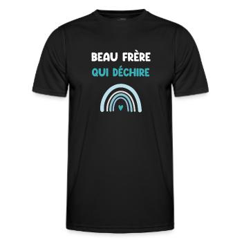 Schwager, der den Regenbogen zerreißt - Männer Funktions-T-Shirt - Schwarz - Vorne - AI Model Male 178 dark (178cm)